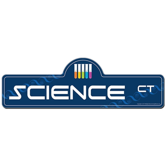Science Street Sign | Indoor/Outdoor | Funny Home Decor for Garages, Living Rooms, Bedroom, Offices | SignMission personalized gift