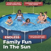 Coleman Steel Pro 12 ft. x 33 in. Round Metal Frame Above Ground Pool Set