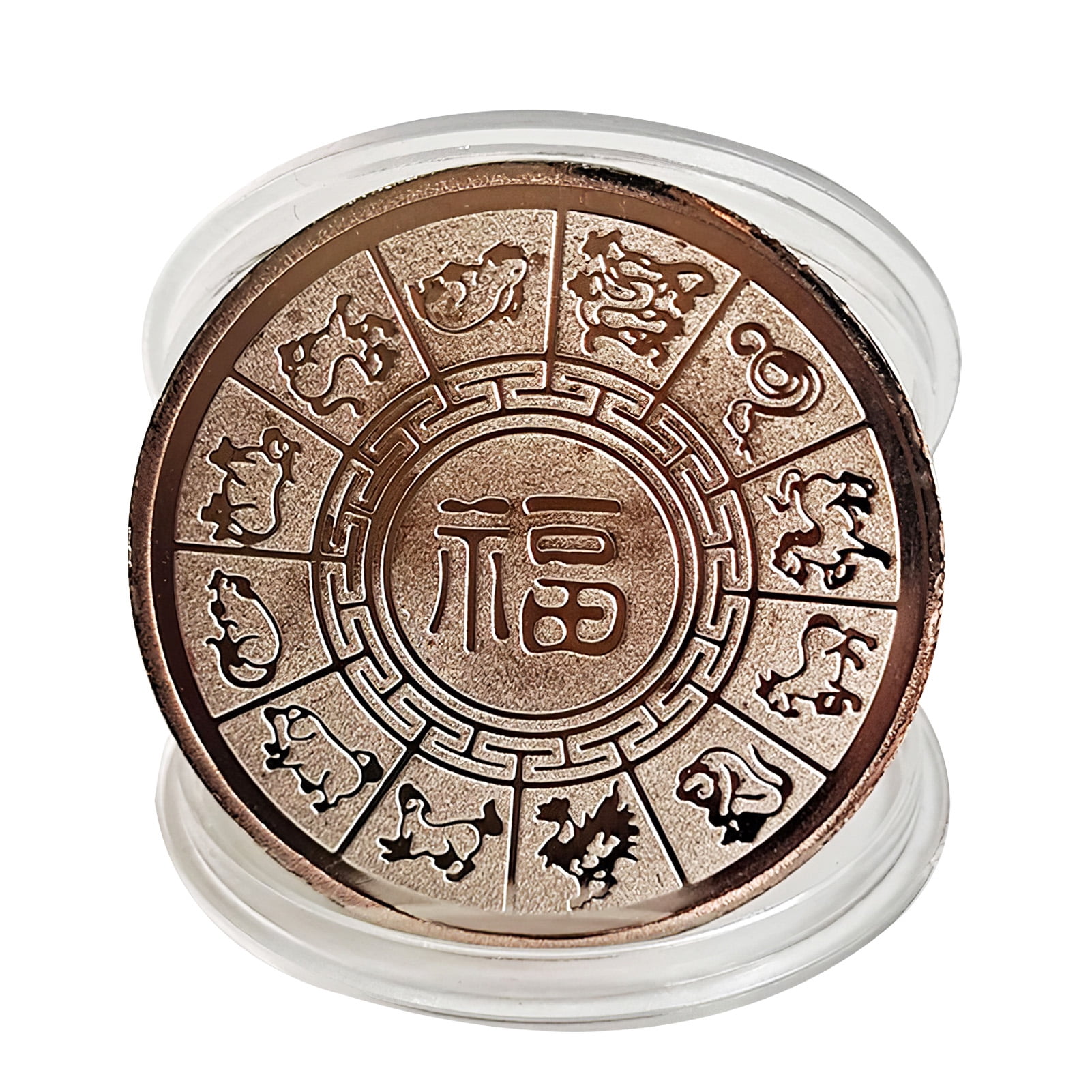 vegan Plated Prophecy Mayan Aztec Calendar Collection Commemorative Coin Gift Craft Decor,Silver 