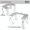 thumbnail image 6 of Expandable Under Sink Organizer and Storage I Bathroom Under the Sink Organizer Kitchen Under Sink Shelf I Cleaning Supplies (2 Pack) - Home Organization, 6 of 7
