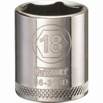 Stanley Tools 227746 18mm 6 Point Socket - 0.37 in. Drive