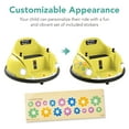 thumbnail image 3 of Best Choice Products 6V Kids Ride On Bumper Car Toy w/ Remote Control, Harness, Lights, 360 Degree Spin - Yellow, 3 of 8