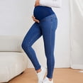 thumbnail image 5 of Maternity Shorts,Women’s Maternity Jeans Over The Belly Pregnancy Clothes for All Seasons Maternity Pants, 5 of 6
