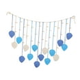 thumbnail image 2 of deevoka Leaves Woven Tapestry Bohemian Macrame Wall Hanging for Bedroom Nursery Room Blue, 2 of 9