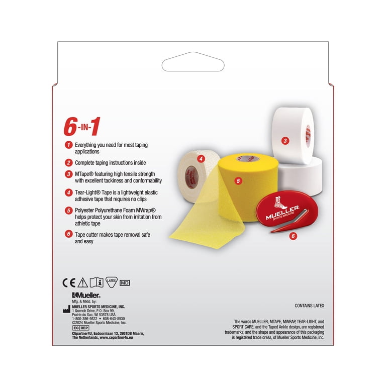 Athletic Taping Kit with Pre-Wrap and Elastic Tape photo 2