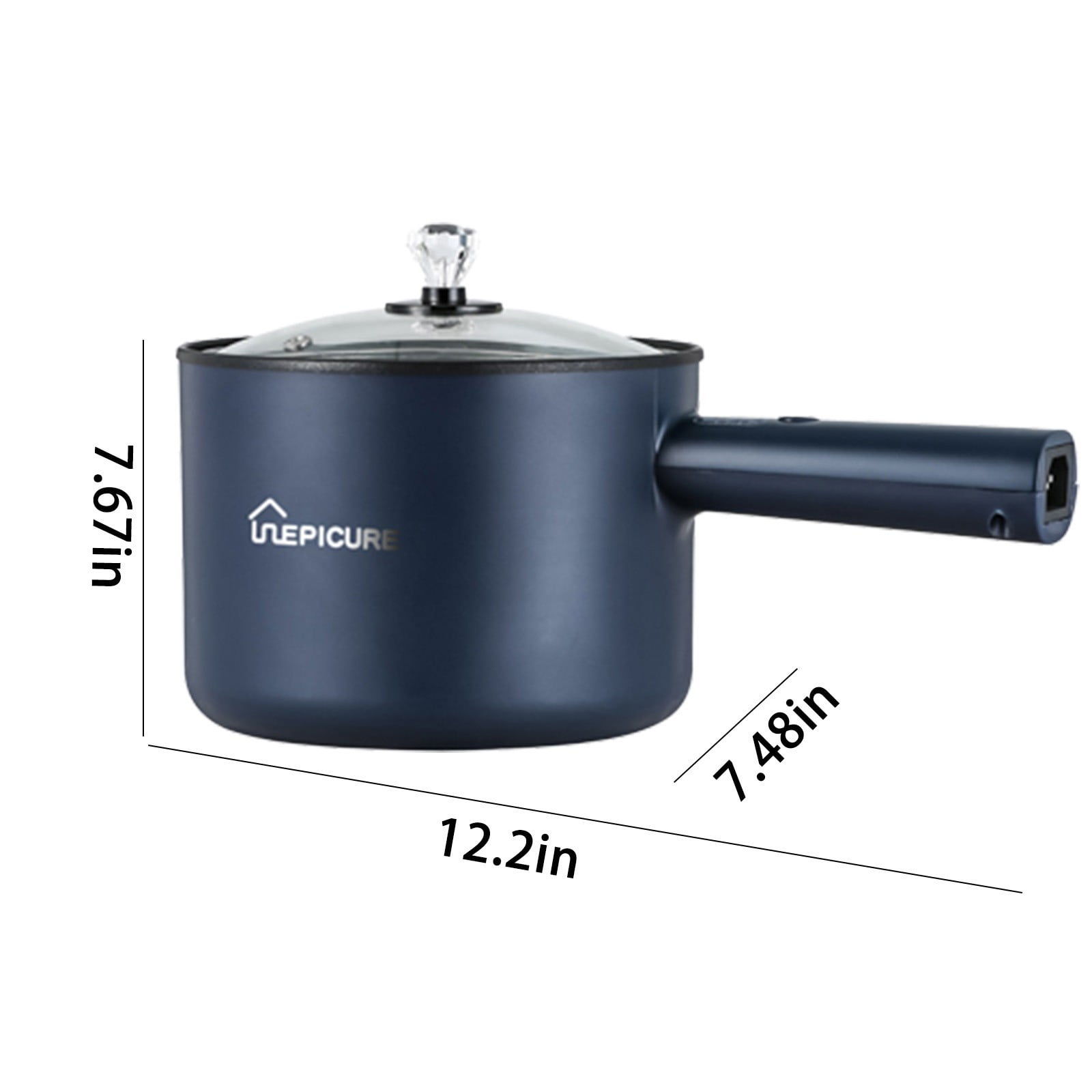 Avdolw 450W Multifunctional Electric Cooker with 1.8L Capacity - Non-Stick Mini Pot for Rice, Steak, and Soup