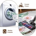 thumbnail image 7 of Area Rug 2 x 3 Ft, Spring Flowers Indoor Accent Bathroom Rugs for Kitchen/Laundry Room, Watercolor Floral Butterflies Botanical Washable Non-Slip Runner Floor Mat for Entryway, Living Room, 7 of 7