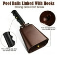 thumbnail image 3 of 2pcs 10 in Steel Cowbell/Noise Makers with Handles, Cheering Bell Sporting. Solid School Hand Bells, Cowbells, 3 of 7