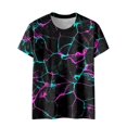 thumbnail image 4 of ZMHEGW T Shirts For Women Graphic Trendy Fashion Casual Top Shirt Short Sleeve Round Neck Printed Elegant Loose Soft Top Blouse Tshirts, 4 of 5