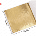 thumbnail image 6 of 100 Sheets Imitation Gold Foil Paper Leaf Gilding DIY Art Craft Paper Birthday Party Wedding Cake Dessert Decorations, 6 of 8
