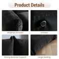 thumbnail image 6 of Magic Home Modular Sectional Sofa Floor sofa Foam Couch L-Shaped Sofa Chenille Couch 4-Seat Sofa Sectional Couch for Living Room,Black, 6 of 13