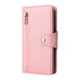 thumbnail image 2 of Nalacover For iPhone 14 Pro 6.1 inch Zipper Wallet Case,360 Protection Stylish PU Leather Shockproof Magnetic Flip Holder 6 Card Slots and 2 Cash Pockets Cover with Detachable Wrist Strap,Rosegold, 2 of 15