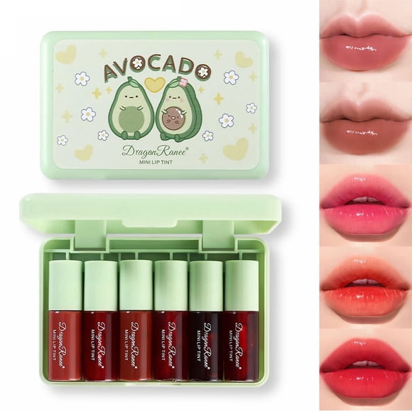 Set de 6 Tintes de Labios Coreanos Miniling a Prueba de Agua con Acabado Mate