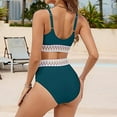 thumbnail image 2 of Tuosodrolic Tummy Control Swimsuits for Women 2 Piece Bathing Suits High Waisted Bikini Sets Full Coverage Swim Tops and Bottoms Beachwear Traje de Baño Para Mujer, 2 of 3
