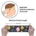thumbnail image 4 of Lsque Frog And Flowers Pattern Sweatbands Sports Headband for Men & Women - Moisture Wicking Athletic Cotton Terry Cloth Sweatband for Tennis, Basketball, Running, 4 of 9