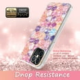 thumbnail image 4 of iPhone 12 Pro / iPhone 12 Case, Rosebono Bling Glitter Sparkle Hexagon Marble Graphic Fashion Cute Colorful Skin Cover Shockproof Case for iPhone 12 / 12 Pro, 4 of 4