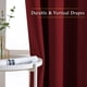 thumbnail image 5 of Cortinas NICETOWN, opacas, rojo burdeos, 132 x 137 cm, paquete de 2, 5 of 8