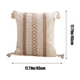 thumbnail image 3 of Wovilon Tassel Pillowcase Soft Decorative Pillows Covers Bedside Pillowcase Living Room Sofa Cushion Office Waist Sofa Pillowcase, 3 of 5