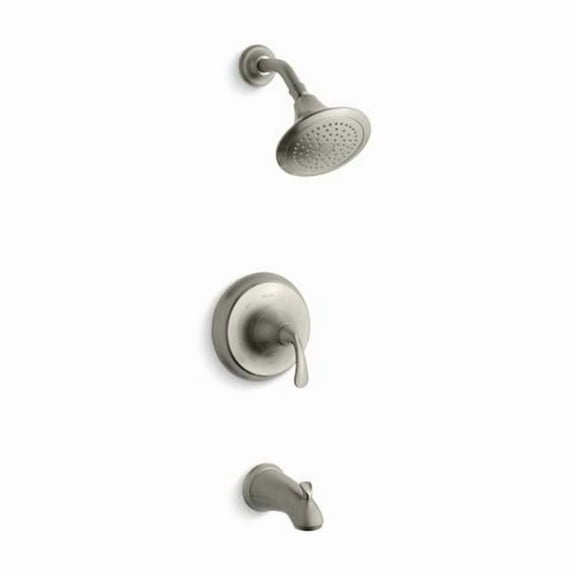 Open Box Kohler TS10275-4-BN Rite-Temp Bath & Shower Trim Kit, 2.5 Slip-Fit GPM Spout - Vibrant Brushed Nickel
