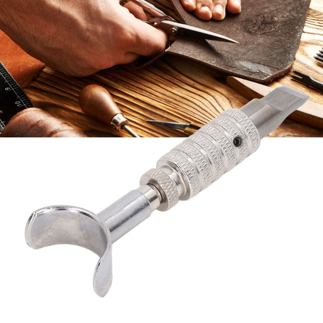 Cuchillo Giratorio Ajustable, Cuchillo Giratorio De Cuero Desmontable, Fuerte, Duradero, Control Flexible De Metal Premium Para Cuero