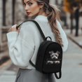 thumbnail image 3 of CHAQLIN Schnauzer Dog Small Backpack for Shopping Travel, Zipper Closure Lightweight Rucksack Polyester Mini Backpack for Women and Teenager, 3 of 8