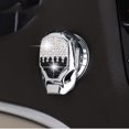 thumbnail image 5 of Cubierta para botón de arranque de coche Bling Bling, color plateado y negro, rotación de 150°, universal, accesorio para coche, 5 of 5