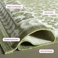 thumbnail image 6 of Safavieh Courtyard Candace Spotted Indoor/Outdoor Area Rug, Light Green/Ivory, 5'3" x 7'7", 6 of 14