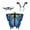 Rainbow-AD-17, variant on Butterfly Costume for Women - Halloween Cape Adult Wings with Mask and Antenna Headband
