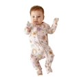 thumbnail image 1 of Pijama convertible para bebés Posh Peanut Niñas con cremallera sin pies, 1 of 8