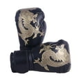 thumbnail image 3 of Guantes de boxeo para niños, cómodos guantes de cuero sintético para entrenamiento en casa, para saco pesado. negro, 3 of 9