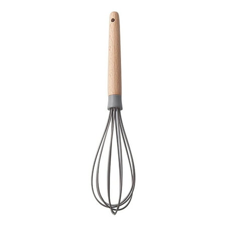 

lulshou Wooden Handle Barbecue Brush Non Stick Pot Silicone Brush Portable Outdoor Barbecue Brush Oil Brush Leaking Spoon Kitchen Utensils Set