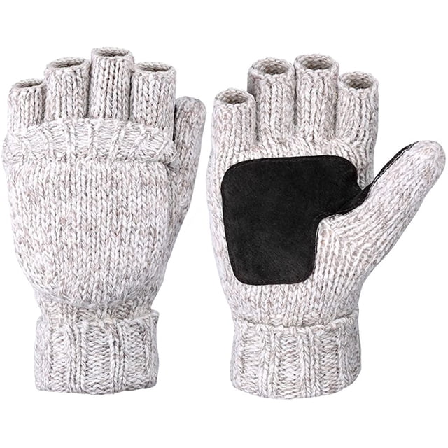 VBIGER Guantes de invierno Mitones de lana cálidos con cubierta de manoplas MFZFUKR WMZL-600-2