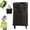 Black, variant on 2-in-1 Foldable Shopping Bag with Wheels, Rolling Grocery Tote
