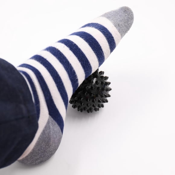 Cómodo Acupuntura Bola Spiky Estrés Tensión Alivio Cuerpo Negro Colcomx Bola de Masajeador