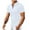 White, variant on MIUOWANP Men's Pullover Shirts Short Sleeve Solid Color Business Casual Zipper Lapel Short Sleeve Blouse Size S(4)White