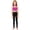 Hot Pink, variant on inlzdz Kids Girls Figure Skating Outfit Sparkle Rhinestone Ice Skating Leggings Set Gym Training Suit Black 12