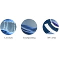 thumbnail image 2 of YOPTOP Sands of Time Lamp, Moving Sand Art Picture 3D Round Sand Picture Lamp 3 Colors Art Light with Stand Relaxing Desktop Home Decor and Office,Black Frame   Blue Sand, 2 of 5
