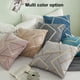 thumbnail image 5 of Funda de almohada cuadrada suave, moderna y cómoda de chenilla con textura de punto Simple, 5 of 5
