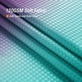 thumbnail image 3 of Ombre Shower Curtain, Teal Purple Gradient Fabric Shower Curtain, Waffle Weave Textured Bathroom Curtains Shower Set with Hooks, Water Repellent and Machine Washable, 72 x 72, 3 of 6