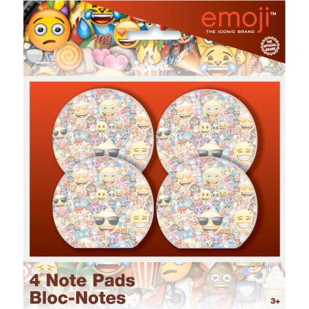 Safari Party Notepad - (4 Pack) Emoji Notepad Party Favors, 4ct