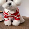 thumbnail image 3 of Camisa A Rayas para Perros, Ropa Linda de Moda para Mascotas, Ropa para Cachorros, Traje para Mascotas, Ropa Cómoda, Disfraz para perros Pequeños y Gatos, 3 of 7