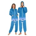 thumbnail image 3 of IAUYY Unisex Adult Onesie Pajamas Ultra-Soft Crystal-Soft Fabric, Halloween Adult Onesie Pajamas Adults,With a Zipper Plus Size Onesie Pajamas, Three Small Islands, 3 of 7