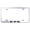 Chrome, variant on Cadilac CTS Laser Etched Stainless Steel Wide Body License Plate Frame (Black)