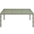 thumbnail image 6 of Modway Conduit 7 Piece Outdoor Patio Wicker Rattan Dining Set in Light Gray Peridot, 6 of 6