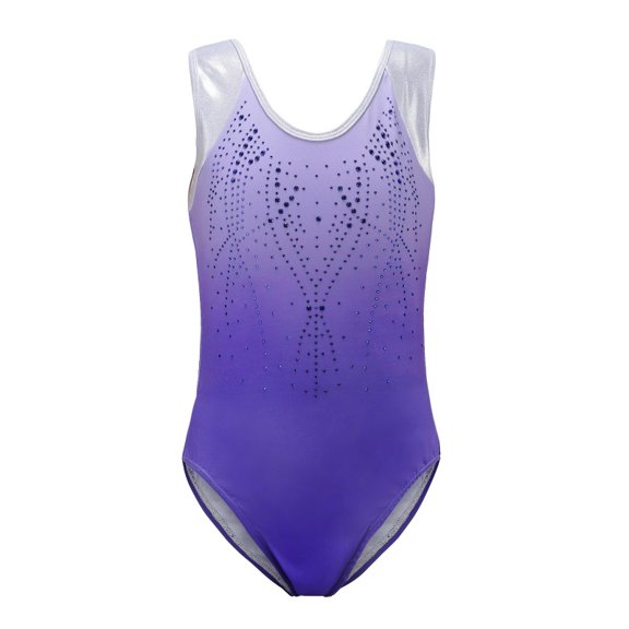 Ame Sleeveless Diamond Bright Pattern Body Suit Ballet Gymnastics Gradient Color Practice Dance Practice Clothes European American
