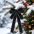 thumbnail image 4 of JJV Christmas Bow for Wreath 7x5 Inch Vintage Wreath Bow Christmas Tree Topper Ornament Bow for Home Outdoor Indoor Party, 4 of 6