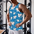 thumbnail image 5 of Lsque Cows Milk Pattern Mens Tank Tops Muscle Athletic Quick Dry Sleeveless Workout Fitness T Shirts Beach Tank Top, Loose-fit Sleeveless Shirt for Men-4X-Large, 5 of 7