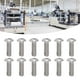 thumbnail image 4 of 100 Piezas M4 Tornillos de Cabeza de Botón Tornillos de Acero Galvanizado para Industrias de Maquinaria de Precisión ANGGREK  Otros, 4 of 8