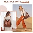 thumbnail image 4 of Arcticwind 3PCS Hobo Crossbody Bags Set for Women,Purses,Shoulder Handbags,3 in 1 Convertible Backpack for Ladies Shoulder Bags Satchel Bags,PU Leather,with Wallet Adjustable Straps for Ladies Tote, 4 of 7