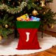 thumbnail image 5 of Bolsa de regalo navideña con cordón, 26 letras, poliéster rojo, 30 x 38 cm | Bolsa reutilizable para dulces navideños, pequeña bolsa para envolver regalos, organizador de decoración festiva, 5 of 6